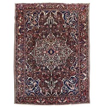 9x12 Authentic Hand Knotted Bakhtiari Wool Rug Brown B-80844 * - £1,333.40 GBP
