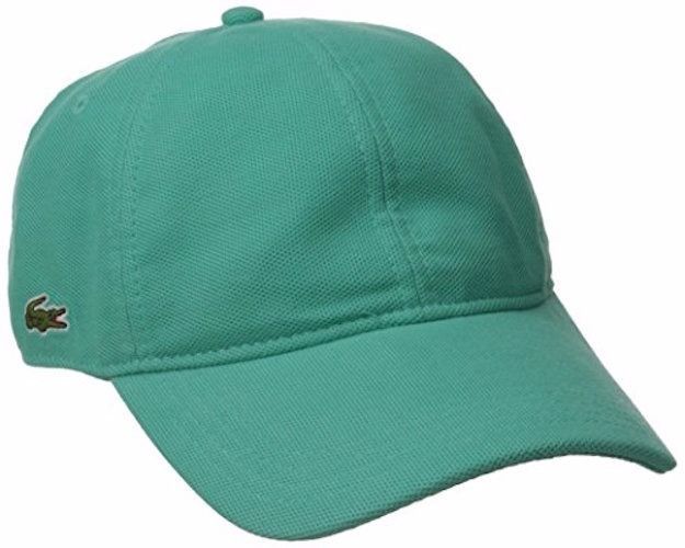 Lacoste Men's Pique Cotton Cap,RK0123 Diabolo Green, LARGE, BNWT - $44.75