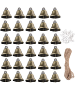 30Pcs Bronze Craft Bell,Little Vintage Brass Bell, Hanging Jingle Bell f... - £10.15 GBP