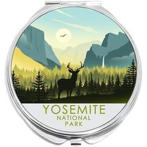 Deer Yosemite National Park Compact with Mirrors - for Pocket or Purse - £9.45 GBP
