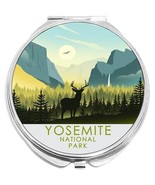 Deer Yosemite National Park Compact with Mirrors - for Pocket or Purse - £9.37 GBP