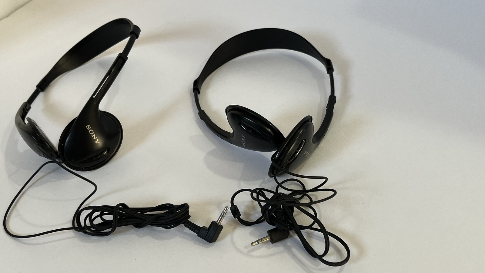 LOT of 2 Sony Adjustable Headphones Walkman MP3 Ipod - Tested - $34.99