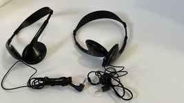 LOT of 2 Sony Adjustable Headphones Walkman MP3 Ipod - Tested - £27.40 GBP