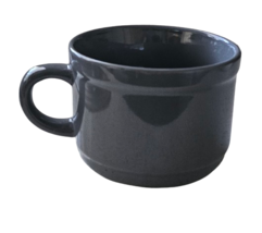 Royal Norfolk Gray Ceramic Soup Mugs with Handles, 22 oz. - £11.85 GBP