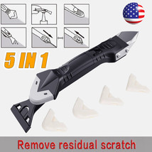 5 In 1 Silicone Sealant Remover Tool Kit Set Scraper Caulking Mould Remo... - $12.34