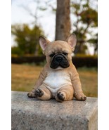 Sitting Sleepy French Bulldog Puppy Statue-Our Exclusive-Garden Statue, ... - £31.92 GBP