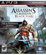 Assassin&#39;s Creed IV: Black Flag (Sony PS3, 2013) Video Game Factor Seale... - $27.08 CAD
