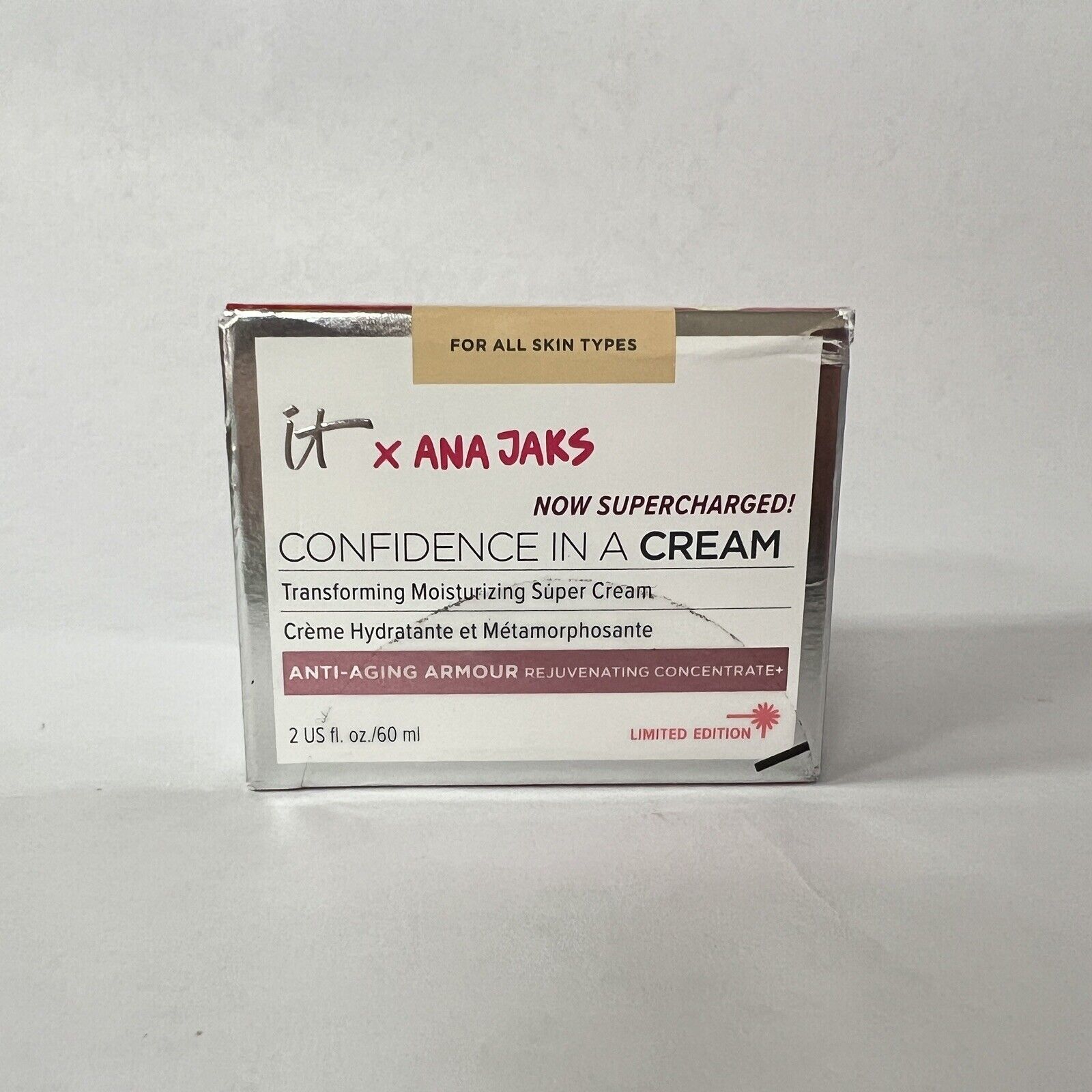 IT Cosmetics x ANA Jaks  Confidence In A Cream Anti-Aging Supercharged 2 fl oz - $36.57