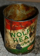 Wolf’s Head Lube 1 Pound Can Opened - £14.90 GBP