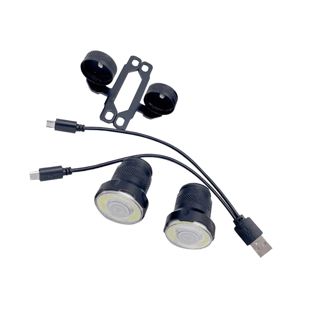 Pack of 4 Skated Lights Warning Smart Wheel Lamp 5 Mode Front Rear Automatic Out - £183.44 GBP
