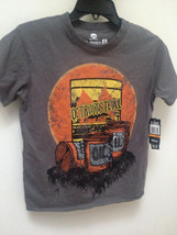 Decoded Boys S T Shirt Gray Detroit Steal Tough Stuff Oil Cans Graphic - £10.77 GBP