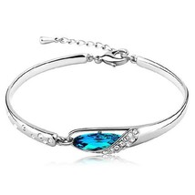 Blue Crystal Stone Bracelet - £19.80 GBP