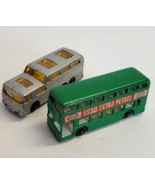 Vtg Matchbox Series No 74 Green Daimler Bus Esso &amp; Greyhound Bus Lot Lesney - £11.67 GBP