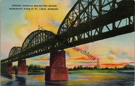 General Douglas MacArthur Bridge St. Louis MO Postcard PC295 - £3.92 GBP