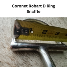 Robart Coronet D Ring Snaffle Stainless Steel Horse Bit copper inlay USED image 5