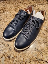 Cole Haan Mens Blue Leather Grand Crosscourt 2 Low Casual Dress Sz 10.5 M - $48.51