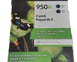 Genuine HP 950XL High Yield 2 Pack Black  in Retail Box New Damaged Box - $18.69