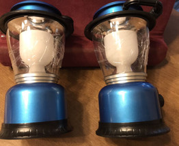 Matching Set of Two 6-Inch BRAND NEW Woodland Creek  Blue Lanterns - £20.31 GBP