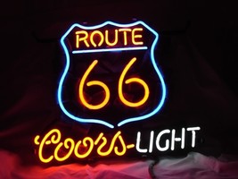 Route 66 Coors Light Beer Bar Neon Light Sign 16&quot; x 14&quot; - $499.00