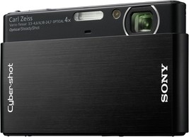 Sony Cybershot Dsc-T77 Full Hd 1080I, 10.1 Mp Digital Camera With 4X, Black - £130.57 GBP
