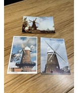 Vintage Lot of 3 Windmill England Travel Souvenir Postcard KG JD - €8,55 EUR