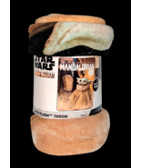 Disney Star Wars Mandalorian The Child Fleece Throw Blanket Baby Yoda  4... - $376.03 MXN
