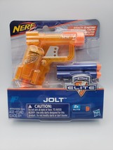 New Hasbro Mini Nerf N-Strike Jolt Blaster Dart Gun Orange w/ 2 Darts - £11.10 GBP