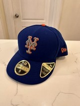 New York Mets New Era On-Field Low Profile Game 59FIFTY Fitted Hat Royal Size 8 - £21.36 GBP