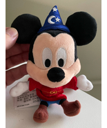 Disney Parks Sorcerer Mickey Mouse Plush Keychain Purse Hanger Key Chain... - £19.59 GBP