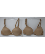 Le Mystere 2215 Gigi Push-Up Underwire Bra Natural 34A NWT Lot of 2 - £57.94 GBP