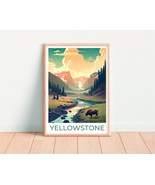 Yellowstone Travel Poster, Yellowstone Wall Art, Yellowstone Print, Amer... - £11.51 GBP+