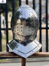 Medieval Italian Sparring Helmet Armor Steel Helmet Halloween Costume - $199.00