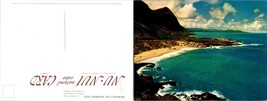 USA Hawaii Oahu Windward Waimanalo Bay Ocean Highway Giant 7&quot; x 9&quot; VTG Postcard - £14.80 GBP