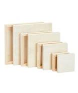 Set Of 8 Unfinished Wood Canvas Boards For Painting, Wooden Panels For C... - £26.28 GBP
