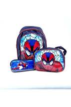 Boys&#39; Picture Primary School Kindergarten School Bag Spiderman Set of 3 - £31.13 GBP