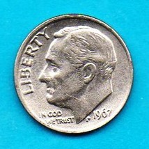 1967 Roosevelt Dime - Circulated Minimum Wear - $0.10