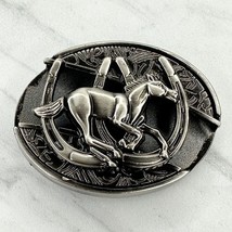 Running Horse Horseshoe Belt Buckle - £13.39 GBP