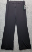 Style&amp;co. Trouser Pants Womens Size 8 Black Regular Fit Polyester Straight Leg - £17.49 GBP