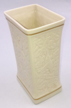 VTG Lenox Floral Hummingbird Vase w/ 24K Gold Trim USA 7.25&quot; Tall 4.5&quot; x 3.25&quot; - £15.03 GBP