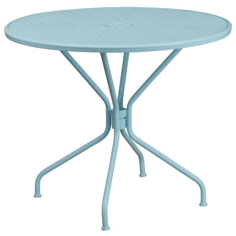 35.25RD Sky Blue Patio Table CO-7-SKY-GG Item image 2