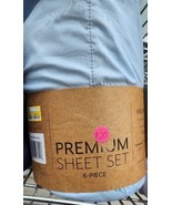 Casual Comfort Ultra Soft 6 Piece Solid Light Blue Microfiber King Sheet... - $357.97 MXN