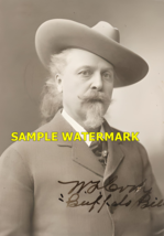 Buffalo Bill Cody Photo signed and restored -C3 - £1.50 GBP