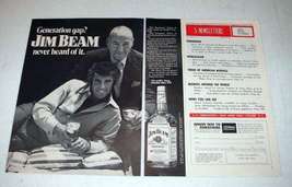 1972 Jim Beam Whiskey Ad - Bert & Burt Bacharach - £14.44 GBP