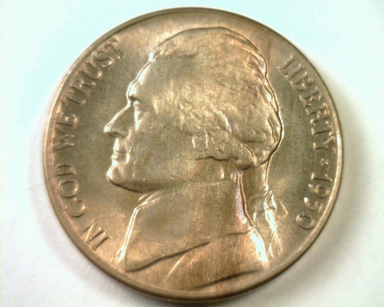 1950-D JEFFERSON NICKEL GEM / SUPERB UNCIRCULATED GEM /SUPERB NICE ORIGINAL COIN - £31.13 GBP