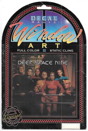 Star Trek: Deep Space Nine Cast Static Cling 6 x 6 Window Decal 1992 UNUSED - £2.35 GBP