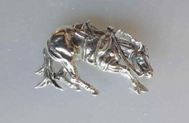 Western Cutting Quarter horse PENDANT ONLY Sterling Silver Zimmer horse ... - $147.51