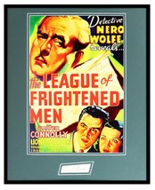 Lionel Stander Signed Framed 16x20 League of Frightened Men Poster Display  - £156.42 GBP