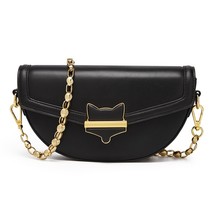 Fashion Lady Split Leather Chain Shoulder Bag Retro Niche Hobo Bag High-Quality  - £97.77 GBP