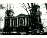 RPPC  St. Albans  Vermont Franklin County Courthouse UNP Postcard T10 - $14.80