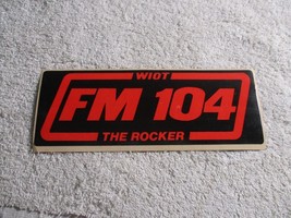FM 104 WIOT The Rocker Advertising bumper sticker Toledo Ohio 1980s rare... - $19.79